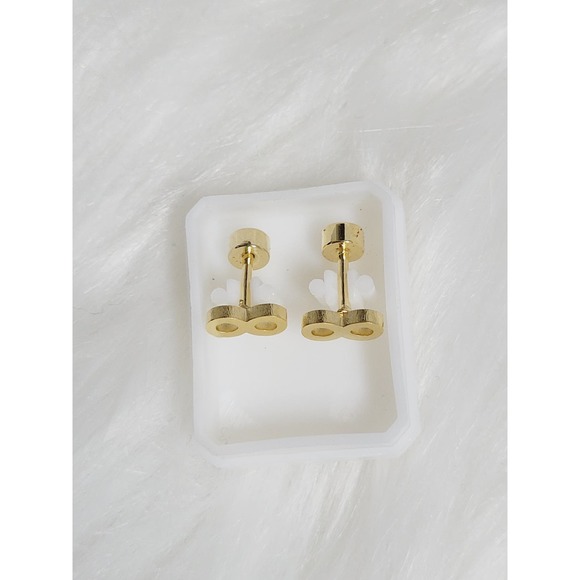 2 Pieces Infinity and Cross Earrings Studs Stainless Steel 02037 - Picture 6 of 7